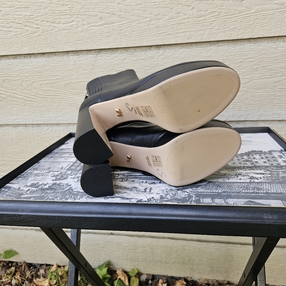 Lola Cruz black leather platform Leste boots EU 41 - Picture 7 of 11